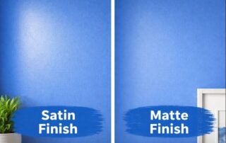 satin paint vs. matte paint